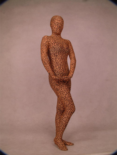 Lycra Leopard Pattern Full Body Zentai Suit - Click Image to Close